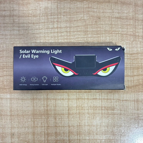 A07605 Solar Powered Evil Eye LED Car Window Warning Light