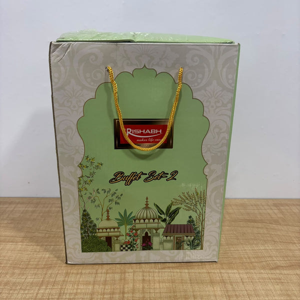 A07615 Rishabh Plast Stainless Steel & Plastic Buffet Set 2 (Pack of 2)