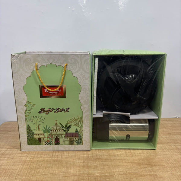 A07615 Rishabh Plast Stainless Steel & Plastic Buffet Set 2 (Pack of 2)