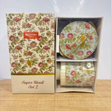 A07628 Rishabh Super Rivoli Set 2 - Insulated Hot Pot Casserole & Water Jug Combo with Floral Print