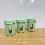 A07463 Window Series Food-Grade Kitchen Storage Jar Set - 3 Pieces