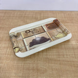 A07644 Mix Design Decorative Printed Melamine Serving Small Tray - Pack Of 1