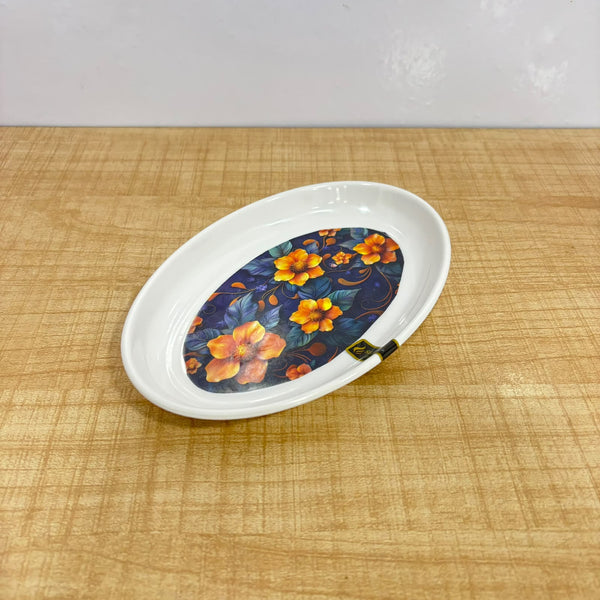 A07648 Mix Printed Melamine Serving Tray & Plate - Pack Of 1