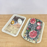 A07655 Mix Printed Melamine Serving Tray with Built-In Side Handle - Pack Of 1