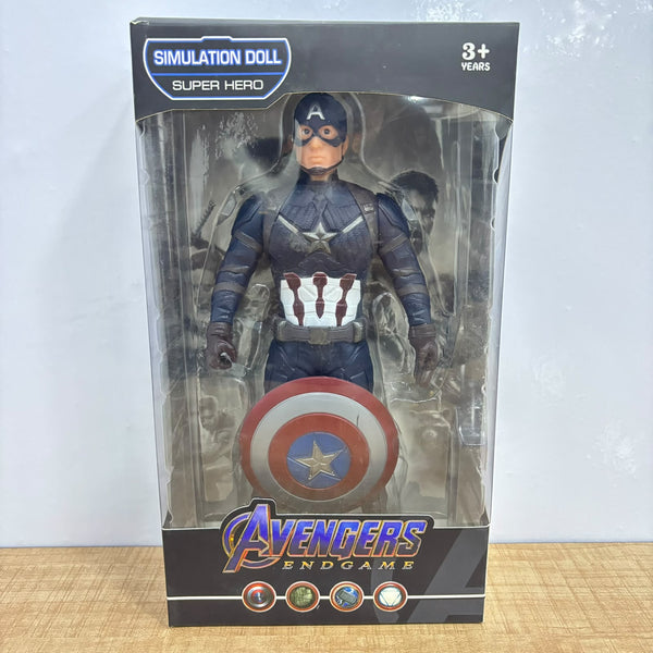 A07661 Superhero Simulation Doll Action Figure with Shield