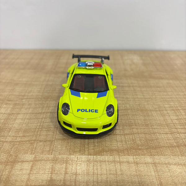 A07663 Die-Cast Metal Police Car Toy with Sound, Lights & Pull-Back Action (Item No: LMI-B7817)