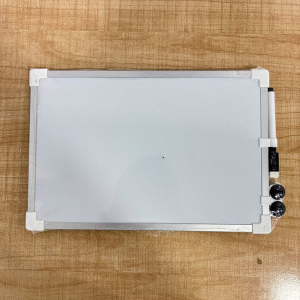 A07527 Magnetic White Board with Marker (20x30 cm) – Small Dry Erase Board for Home, Office & School