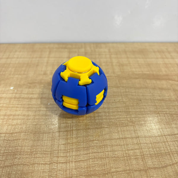 A07575 Press Spin Top Button Ball Fidget Toy for Stress Relief & Focus