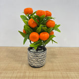A07675 Mini Artificial Potted Fruit Plants Set for Home & Office Decor