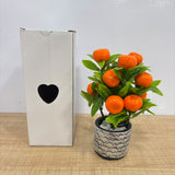 A07675 Mini Artificial Potted Fruit Plants Set for Home & Office Decor