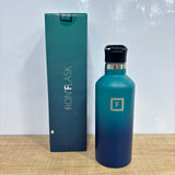 A07686 1000ml Iron Flask Insulated Stainless Steel Water Bottle with 3 Lids – Dual-Color Gradient