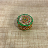 A07691 Decorative Mandala Printed Scented Tin Jar Candle - Small