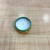 A07691 Decorative Mandala Printed Scented Tin Jar Candle - Small