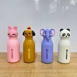 A07690 Goodday Cute Animal Face Straw Water Bottle for Kids – 450 ml