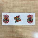 A07700 Decorative Beaded Shubh Labh & Swastik Wall / Door Sticker - FM47