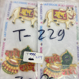 A07709 Decorative Kamdhenu Cow & Radhe Radhe Religious Sticker Set