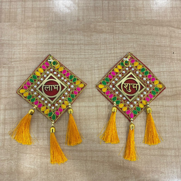 A07713 Decorative Ethnic Shubh Labh Door Hanging Wall Decor