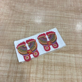 A07716 Decorative Acrylic Laxmi Charan Paduka Sticker Set for Puja & Festive Decor (Model T-267)