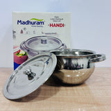 AM3339 Madhuram Prime Quality Apple Handi 1500ml SS 18cm With Handle