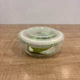 A07721 Borosil Klip-N-Store Round Glass Storage Container - 320 ml