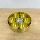 A07728 Round Spice Box with Lid and Inner Containers