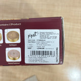 A07729 Brass Spice Box Container Set with Carved Lid, 7 Inner Containers, and Small Serving Spoon