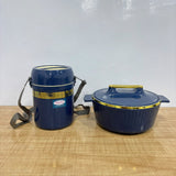 A07740 Asian Fancy Combo - Insulated Casserole and Lunch Carrier Combo Set (Hot Box & Tiffin Set)
