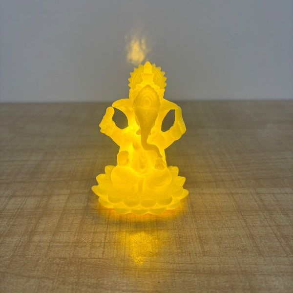 A07748 Decorative Illuminated Lord Ganesha Figurine with LED Light