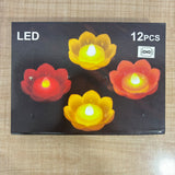A07749 Lotus Flower LED Flameless Tea Light Diya Candle