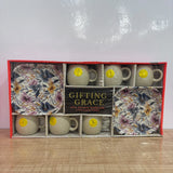 A07765 Richie Rich Gifting Grace 8-Piece Snacks & Tea Set (6 Mugs + 2 Snack Platters)