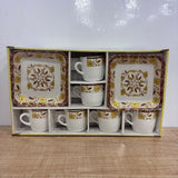 A07766 Richie Rich Mericourt 8-Piece Mug & Platter Set (6 Mugs + 2 Platters)