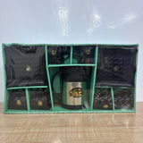 A07767 Richie Rich Café The Barista Premium Tea & Coffee Gift Set with Serving Kettle, Cups & Plates (9 Pcs Set)