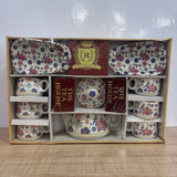 A07768 Richie Rich The Tea House 9-Piece Ceramic Tea Set with Mugs, Kettle, and Platters