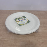 A07800 11 Inch Biodegradable Bagasse Round Plate Set (Pack of 10 Pcs)