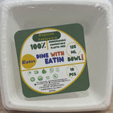 A07804 125ml Biodegradable Bagasse Tableware Dona Bowl (10 Pcs Pack)
