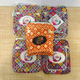A07794 Mix Design Printed Shree Radha Print Canvas Crossbody Side Sling Bag with Front Zipper Pocket