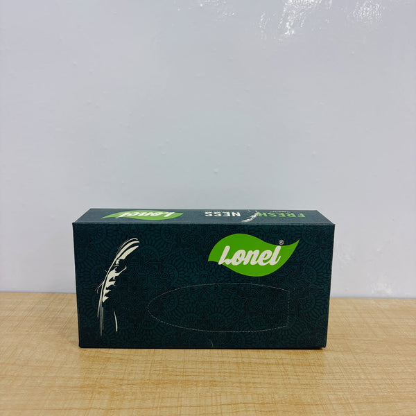 A07805 Lonel Freshness 2-Ply Facial Tissue Box – 100 Pulls (200 Sheets)