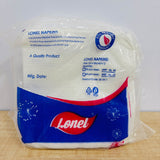 A07806 Lonel Eco-Friendly 1-Ply Paper Napkins - 50 N (24 x 25 Cm)