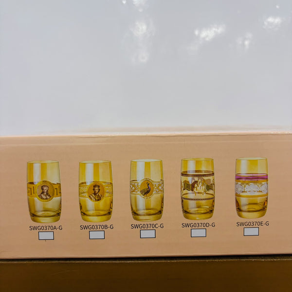 A07812 Shinemax 6-Pcs Designer Glass Tumbler Set (280ml)