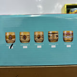 A07814 SHINEMAX 6 Pcs Premium Vintage Gold Printed Glass Tumbler Set (315 ml)