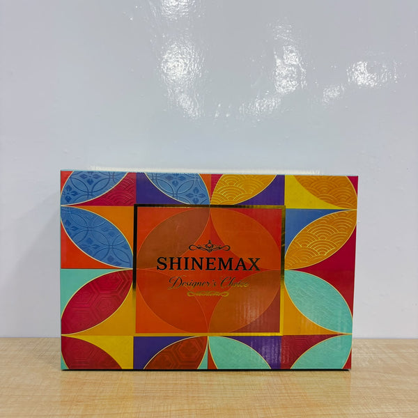 A07815 Shinemax Designer's Choice Royal Peacock Printed Glass Tumbler Set - 6 Pcs (300 ml)
