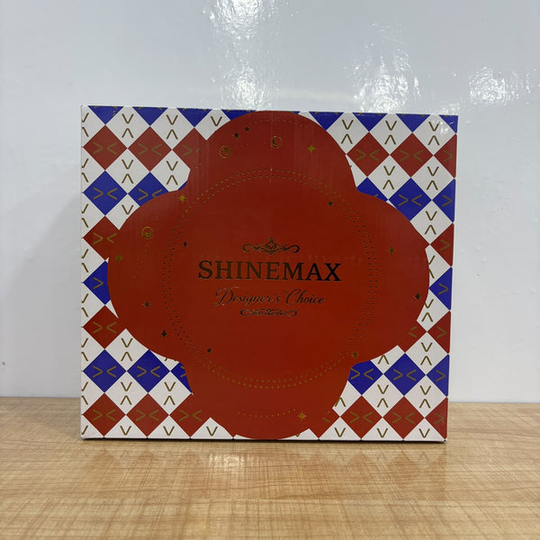 A07816 Shinemax Designer Glassware Set – Vintage Printed Gold-Lined Water & Juice Glasses (Set of 6)