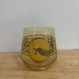 A07819 Shinemax Golden Peacock Printed Glass Tumbler Set – Pack of 6