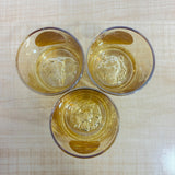A07820 SHINEMAX 6 Pcs Premium Amber Glass Tumbler Set with 3D Animal Emblem Design (400ml)