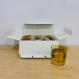 A07821 Shine Max Luxury 3D Animal Embossed Amber Glass Tumblers Set