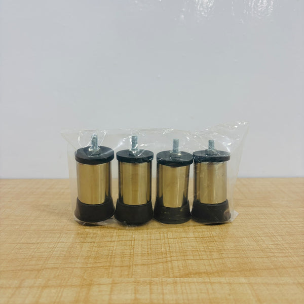 A07822 Steel LPG Gas Stove Stand Legs Set [No.2] - Heavy Duty Replacement Rubber Feet for Gas Chulha (Set of 4)