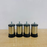 A07822 Steel LPG Gas Stove Stand Legs Set [No.2] - Heavy Duty Replacement Rubber Feet for Gas Chulha (Set of 4)