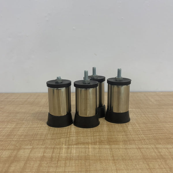A07823 Steel LPG Gas Stove Stand Legs Set [No.3] - Heavy Duty Replacement Rubber Feet for Gas Chulha (Set of 4)