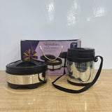 A07878 Signature Stainless Steel Insulated Tiffin & Casserole Combo Set (2 Pcs)