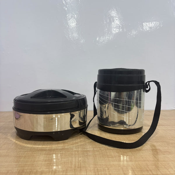 A07878 Signature Stainless Steel Insulated Tiffin & Casserole Combo Set (2 Pcs)